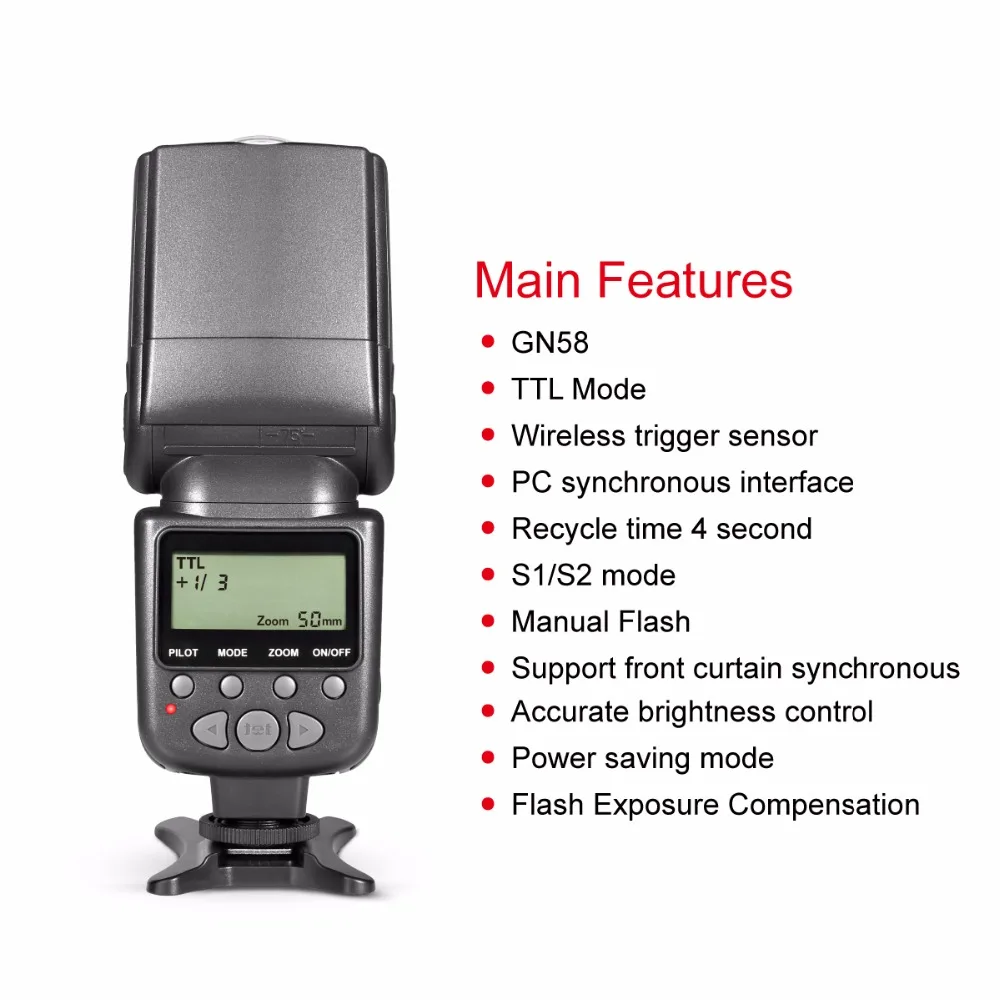  Meike MK950 E-TTL TTL Speedlite Camera Flash mk950 for Canon camera EOS 5D II 6D 7D 50D 60D 70D 550