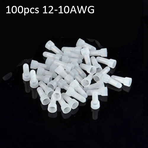 

100/200pcs Closed End Crimp Caps Splice Gauge Fire Retardant Wire Connectors Terminals ALI88