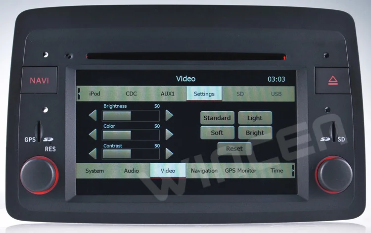 Top Car DVD GPS Player for Fiat Panda 2004 onward  support 1080P HD video with GPS RDS BT Free shipping 1