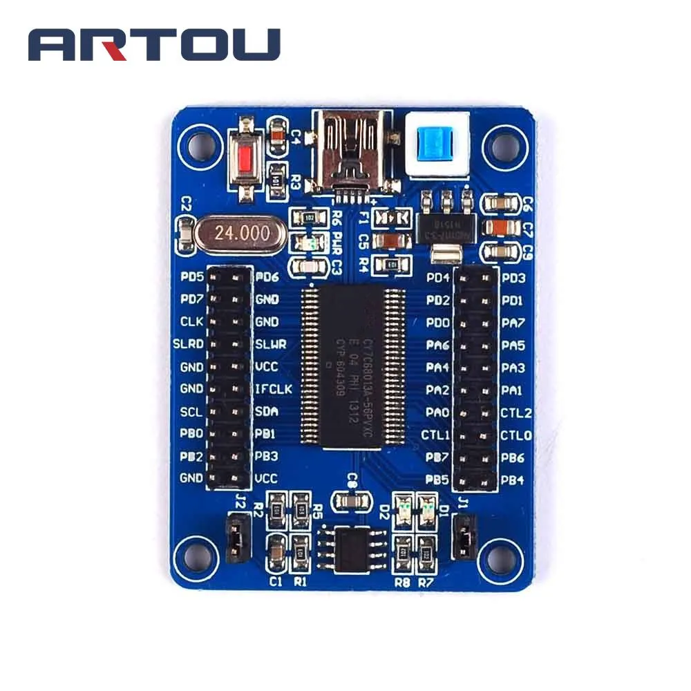 USB материнская плата EZ FX2LP CY7C68013A макетная логический анализатор с