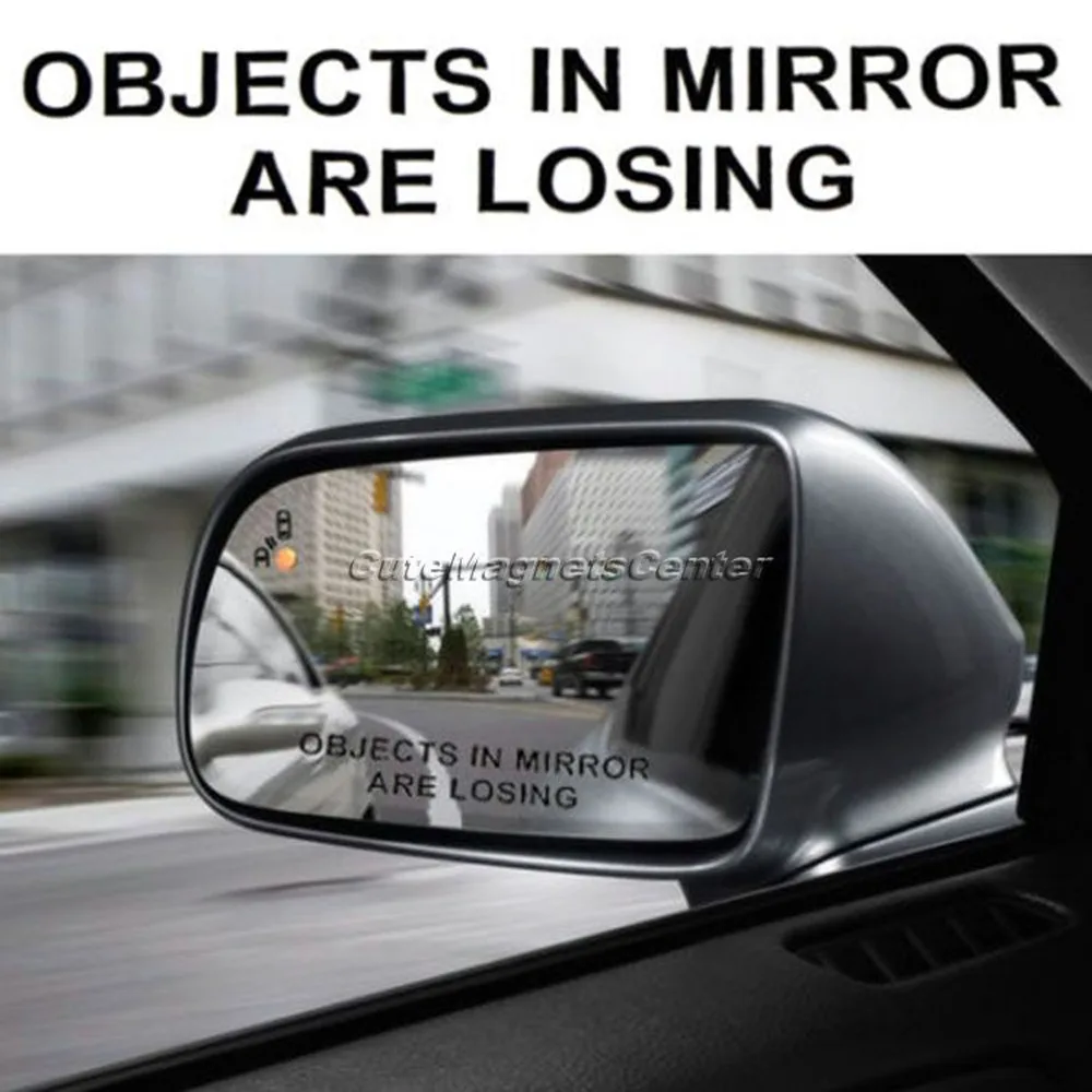 set of 2 Objects in Mirror Are Losing Decals