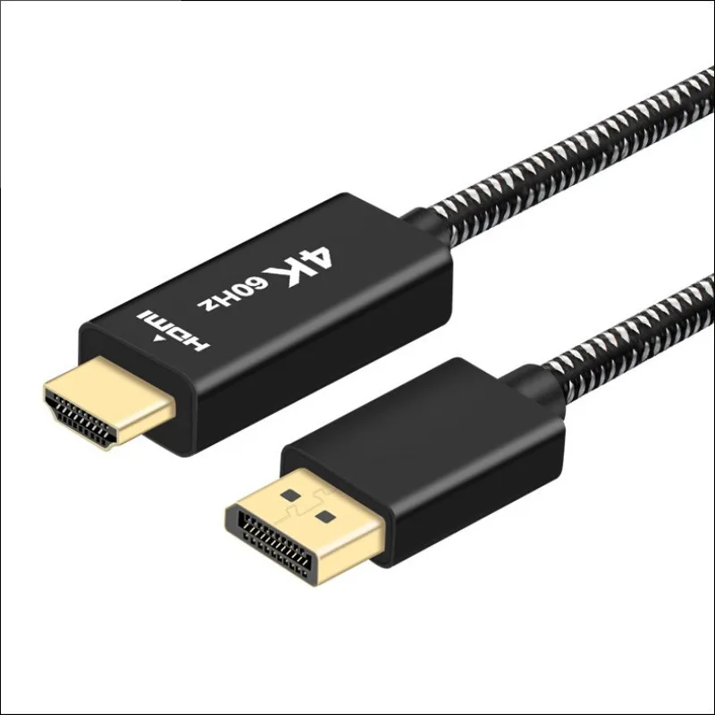 

2M Displayport DP To HDMI 4K 60Hz Adapter Cable UHD DP To HDMI 2.0 Adapter For Projector GTX 1060 Lenovo DP Laptop