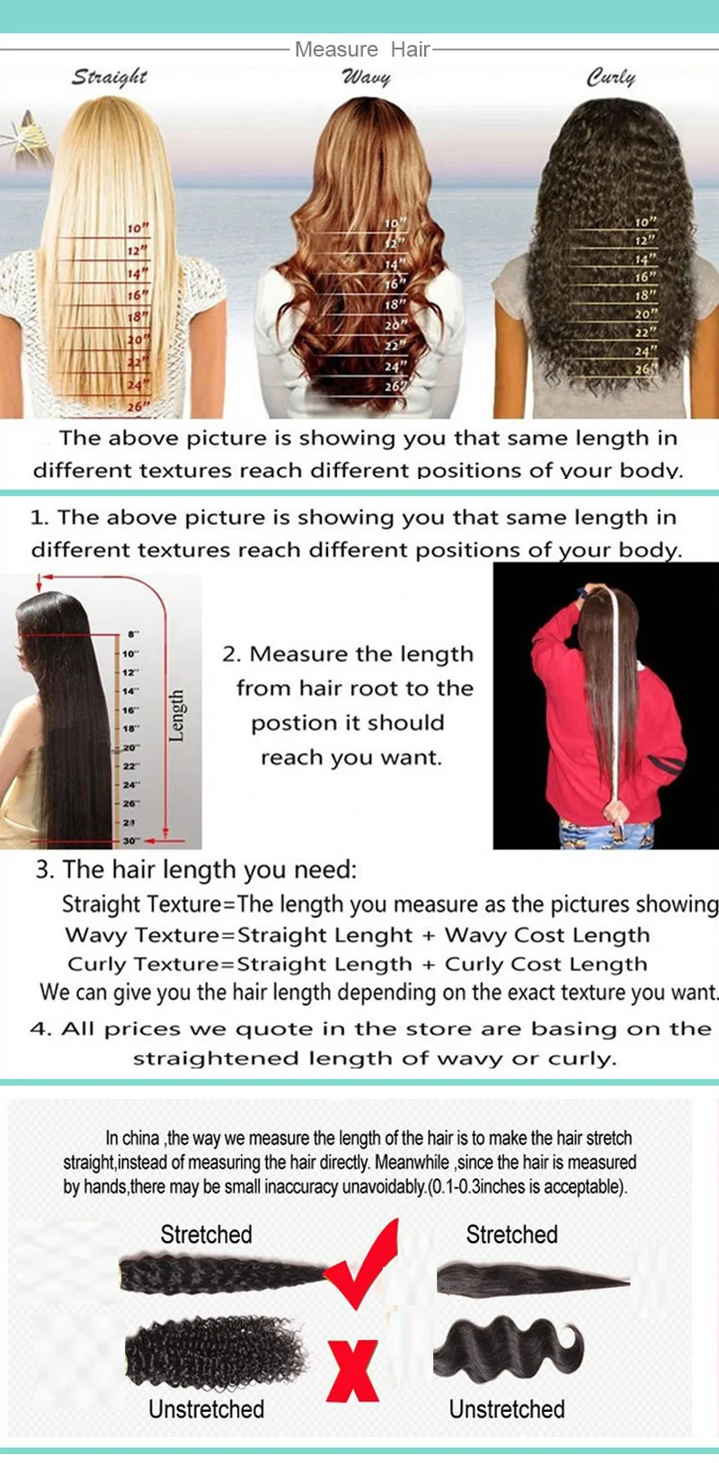 measure hair