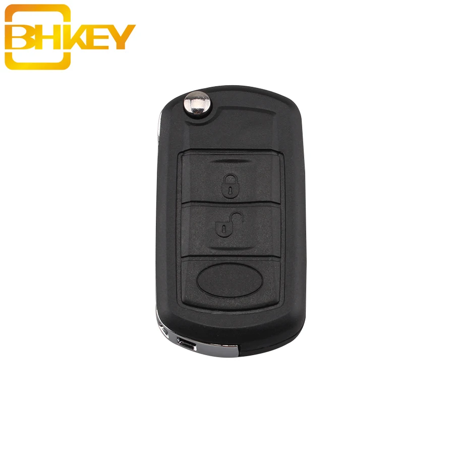 

BHKEY 3Buttons Folding Remote Car key shell Case Fob For LAND ROVER Range Rover Sport LR3 Discovery auto Car key shell