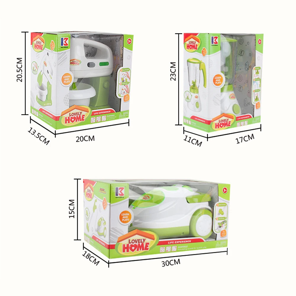 Зеленый Мини бытовой ролевые игры кухонные детские игрушки пылесос миксер рисоварка образовательные приборы для девочек игрушка