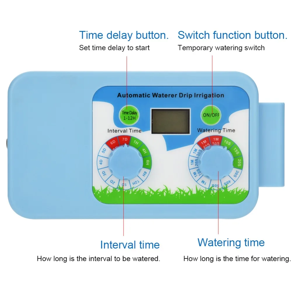 Garden Watering Timer Automatic Electronic LCD Display Home Garden Watering Timer Irrigation Controller Watering System Big Sale