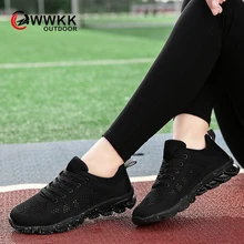 WWKK/ женские кроссовки; Высококачественная спортивная обувь из сетчатого материала; Женская Повседневная прогулочная Обувь На Шнуровке; женская спортивная обувь; chaussure homme