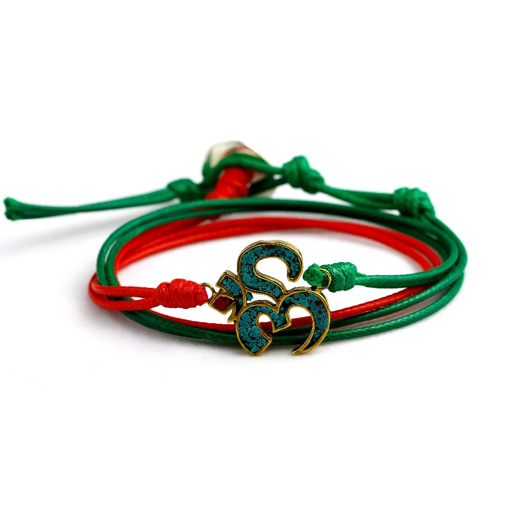 

Yoga Bracelet Handmade OM Wax Cord Simple Bracelet Women Men Birthday Gift Dropshipping Jewelry Friendship Bead Bracelets Gift