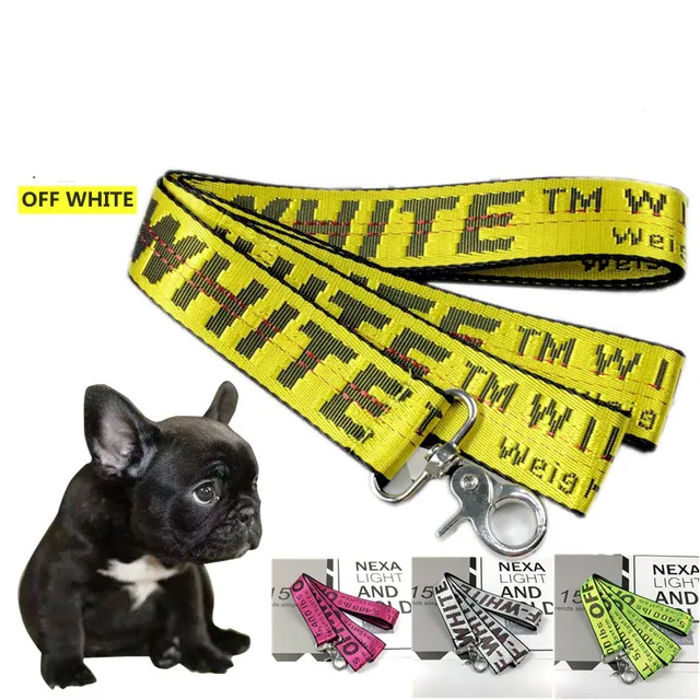 Pet Traction Rope Tide Brand Nylon Traction Belt Dog Chain Teddy Dog Collar Plus Traction Rope Collar Dog Harness Supplies