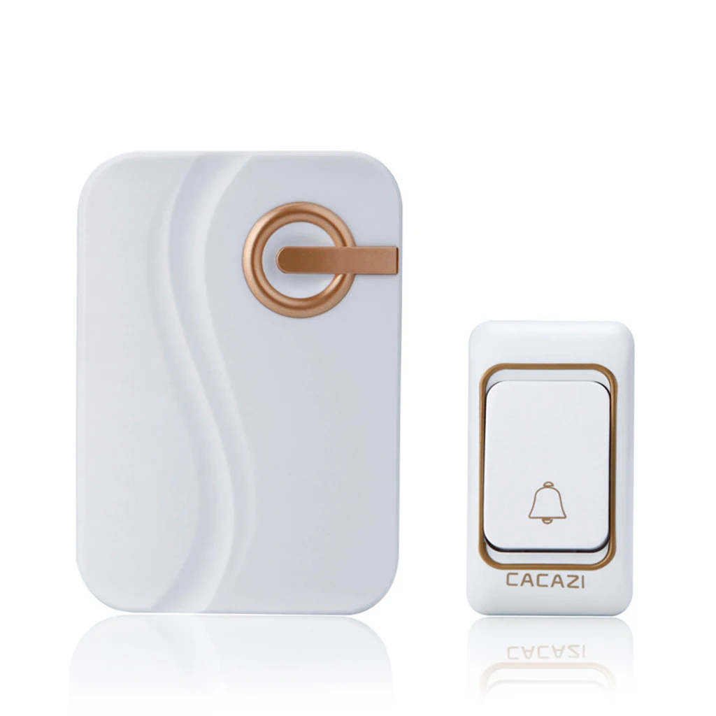Wireless Battery Operated Doorbell Door Chime with 1 Transmitter+1 Receiver