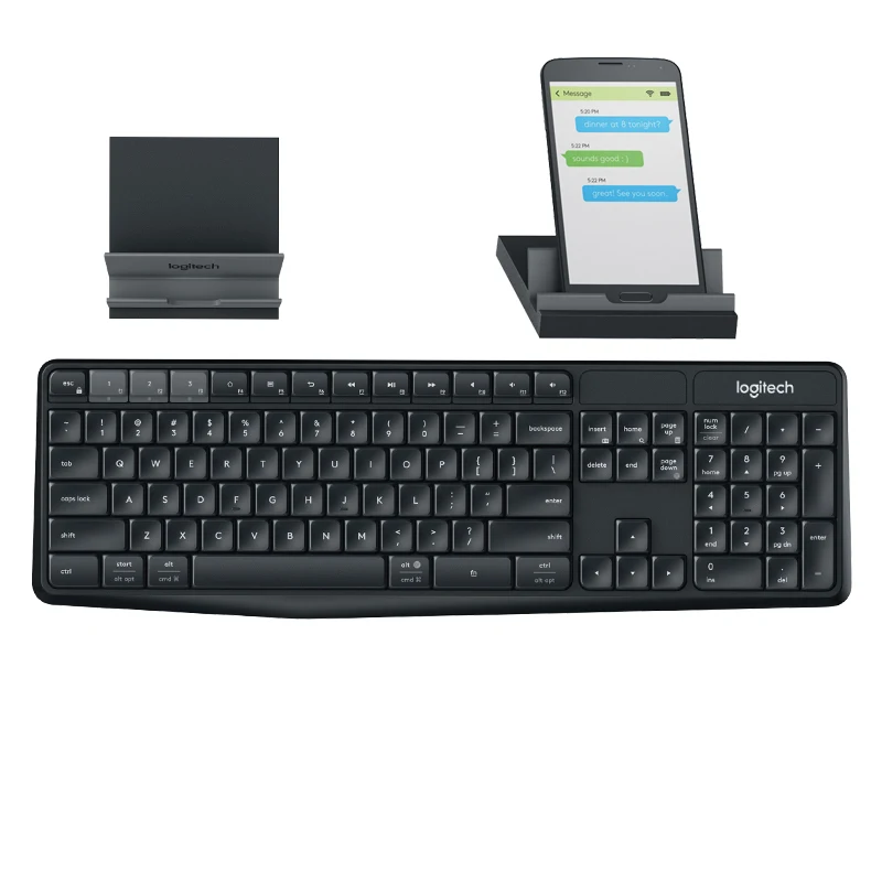 Logitech K375S Wireless Bluetooth Keyboard Gaming Lap top PC Gamer Keybord Ergonomics For Tablet Phone Computer Keyboard Stent