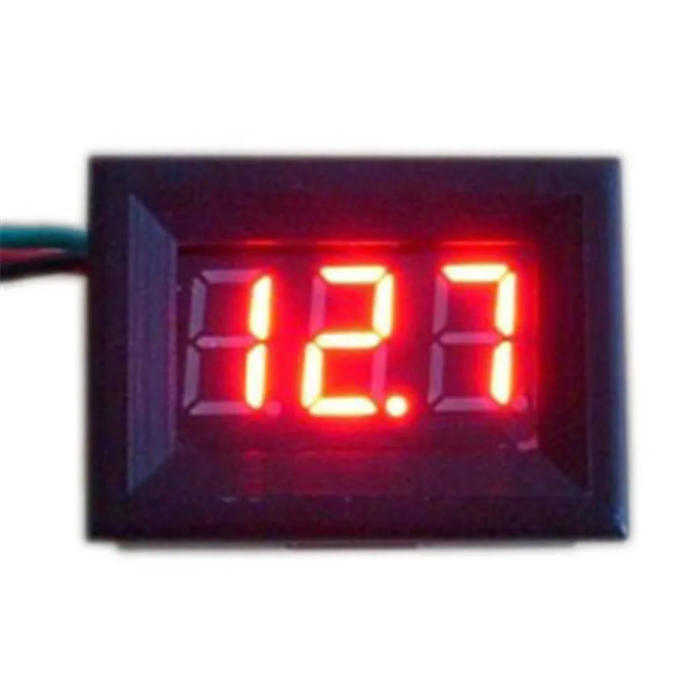 DC Digital Thermometer 0.36" Red LED Digital Thermometer 55 Degree to