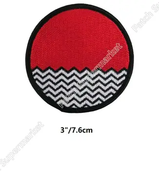 

3" Red Room Twin Peaks Embroidered Iron On Patches for clothing t-shirt TV film movie series sew on badge cospaly costume
