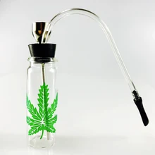 SWSMOK Glas Beliebte Flasche Wasser Rohr Tragbare Mini Shisha Shisha Tabak Rauchen Rohre Geschenk der Gesundheit Metall Rohr Filter(China)