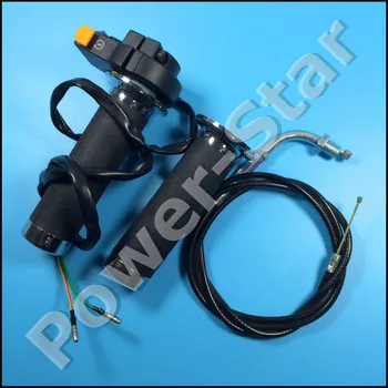 

Handlebar Grip Throttle Control Switch with throttle cable for 49cc 66cc 80cc Motorized bicycle