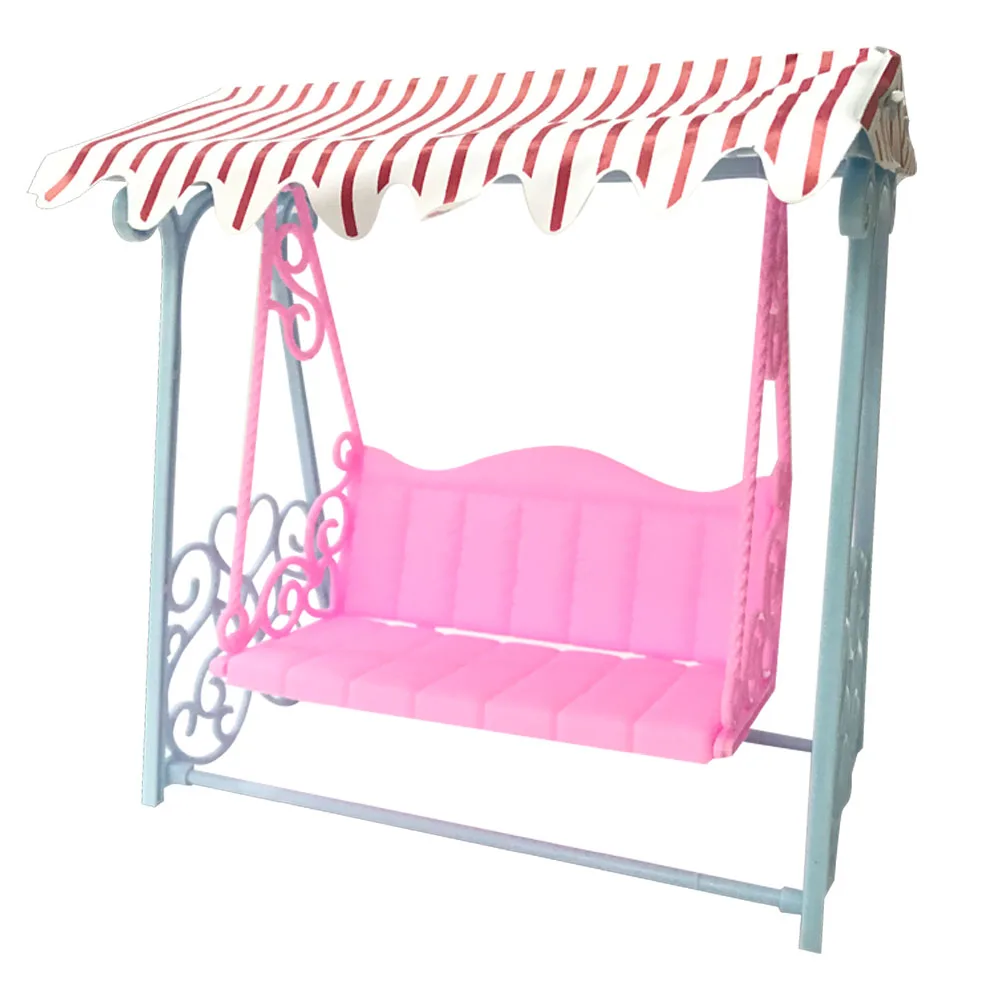 NK مجموعة واحدة إكسسوارات دمي الأميرة لطيف أرجوحة حديقة ل دمية باربي الأثاث Kurhn دمية اللعب منزل اللعب للأطفال DZ