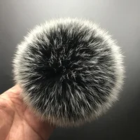MPPM Real Fox Fur Pompom Genuine Fur Pom Poms Ball for Hats&Caps Big Natural Fur Pompon Ball For Shoes Bags Accessories 1
