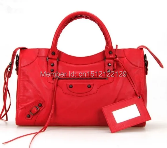 udlejeren konkurrenter nål Lambskin 3a Medium Classic City Bag Red - Shoulder Bags - AliExpress