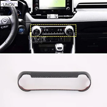 

Car Accessories Dashboard Console Air Control Switch Button Cover Trim ABS Carbon Style for Toyota RAV4 XA50 2019+