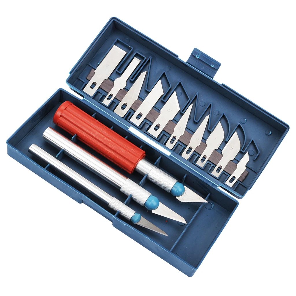 MagiDeal 3D Printer Clean-up Accessories Tool Kit 13 Pieces Blades Knife Set 3D Print Removal Tool Kit