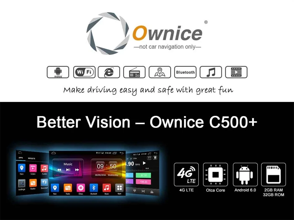 Best Ownice C500 4G for Hyundai iX35 Tucson 2009 2010 2011 2012 2013 2014 2015 Android 2 din car dvd gps Navigation radio Multimedia 0