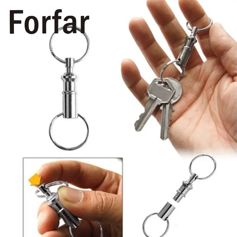 

Forfar Outdoor Tactical Detachable Swivel Keychain Key Ring QR Quick Release Kit