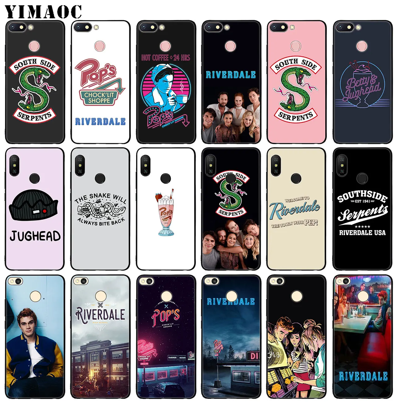 

YIMAOC Riverdale South Side Serpents Soft Silicone Phone Case for Xiaomi Redmi K20 Pro 6A 7A Note 8 7 5 6 Pro Mi Cover