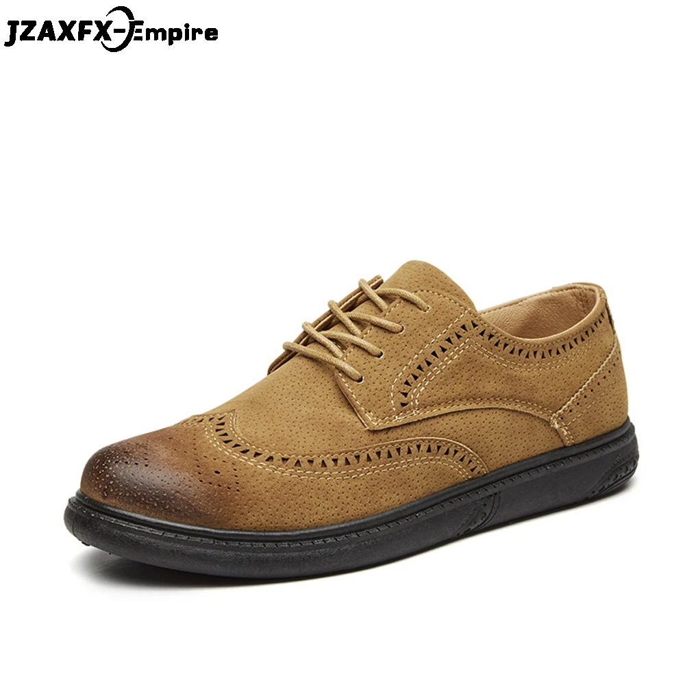 Comfortable Men's Oxford Shoes Top Quality Bullock Shoes Men Flats Sneakers Fashion Men Leather Casual Shoes 2019