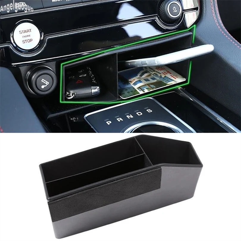 

ABS Multifunction storage For Jaguar XE XF F-pace XEL XFL Car Central Console Box Key/Cigarette/Phone Holder Storage Accessories