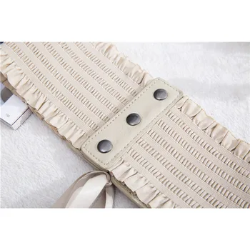 

Hot Selling Women Lady Dress Belt Wide Decoration Waist Strap Bowknot Fashion Durable Waistband -B5