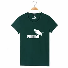 2016 New Fashion Summer design funny tee cute t shirt homme men’s Simba Pumba women 100% cotton cool tshirt lovely top
