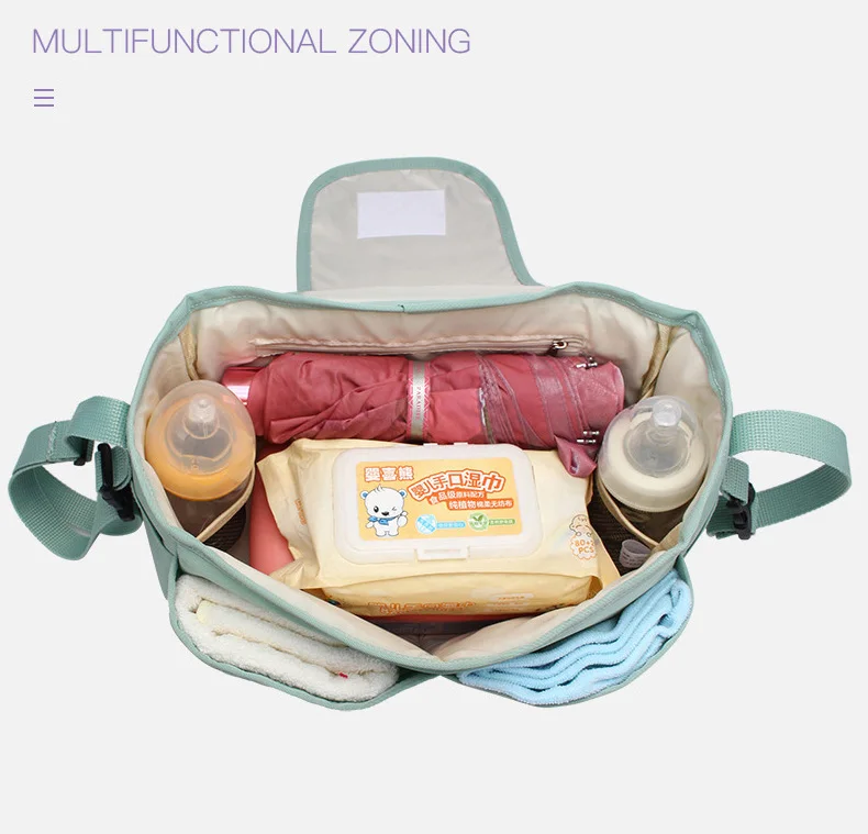 SeckinDogan Baby Stroller Bag Large Capacity Diaper Bags Outdoor Travel Hanging Carriage Mommy Bag Infant Care Organizer