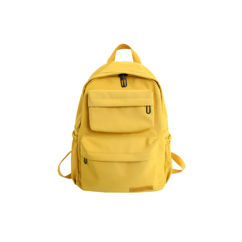Водонепроницаемый нейлоновый рюкзак для женщин, рюкзаки для путешествий с несколькими карманами, женская школьная сумка Harajuku для девочек-подростков, Новые рюкзаки - Цвет: Цвет: желтый