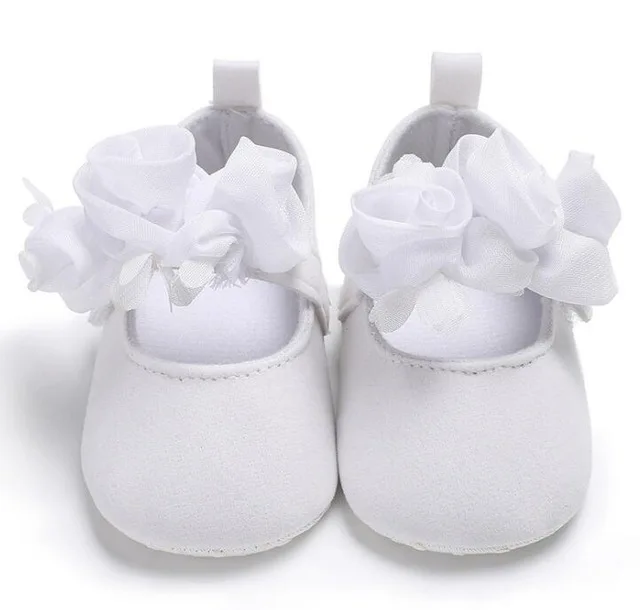 2018 spring flower style newborn baby soft shoes baby girl princess