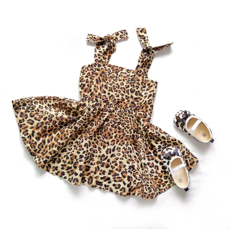 Фото Платье для маленьких девочек летнее леопардовое платье вечерние Праздничная