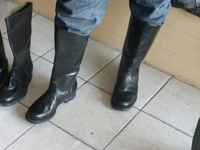 WWII GERMAN ARMY EM MILITARY LEATHER COMBAT OFFICER BOOTS