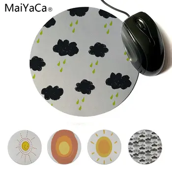 

MaiYaCa Beautiful Anime Dark Clouds and Sun Beautiful Anime Round Mouse Mat Computer Notbook Mousepad Gaming Mouse Pad