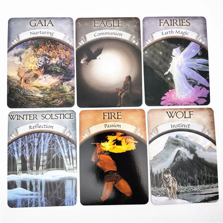 Волшебные Oracle карты земля Магия: чтение Fate карты Таро игра для личного использования настольной игры 48-card