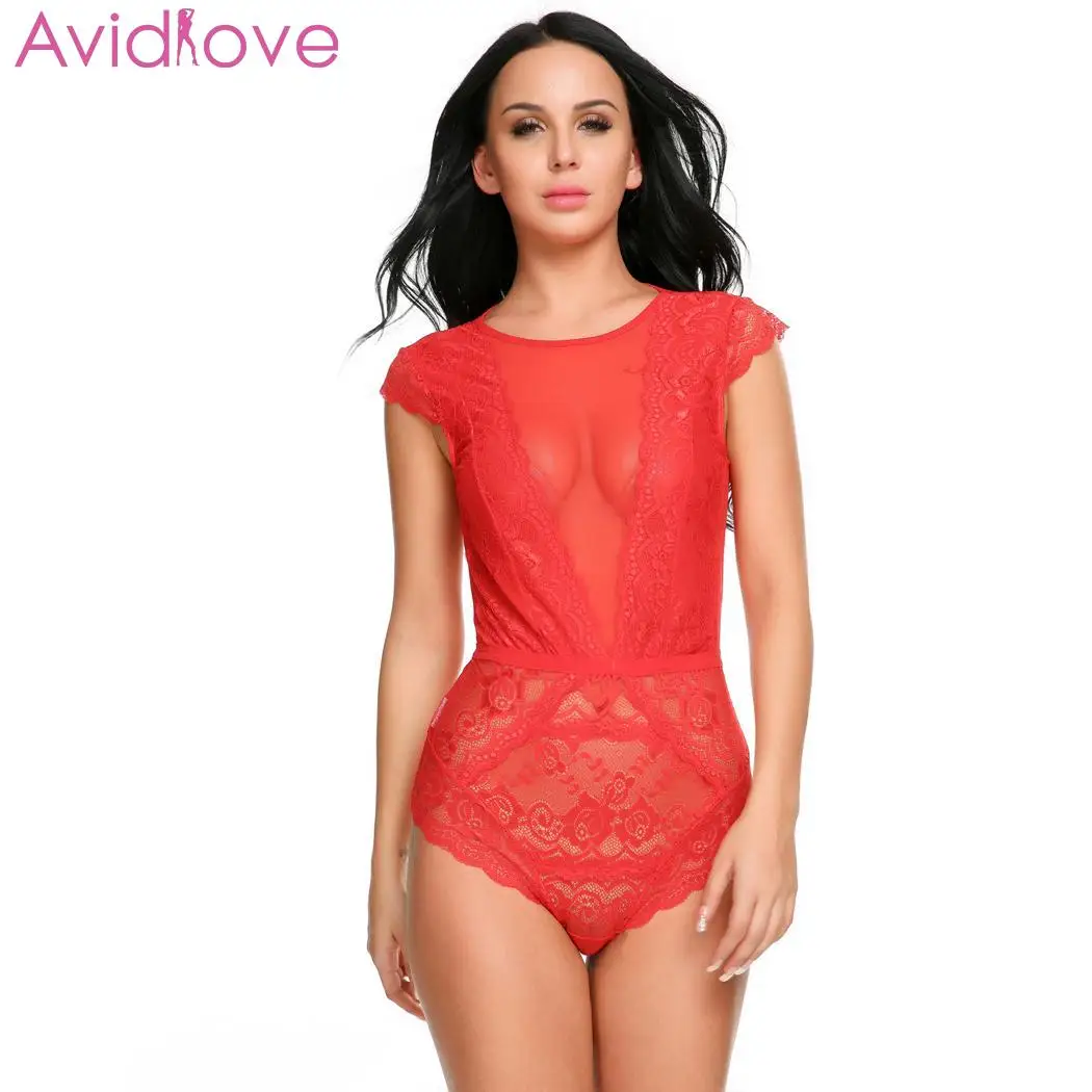 Женское Кружевное боди Avidlove облегающие с открытой спиной|Женское белье и боди| |