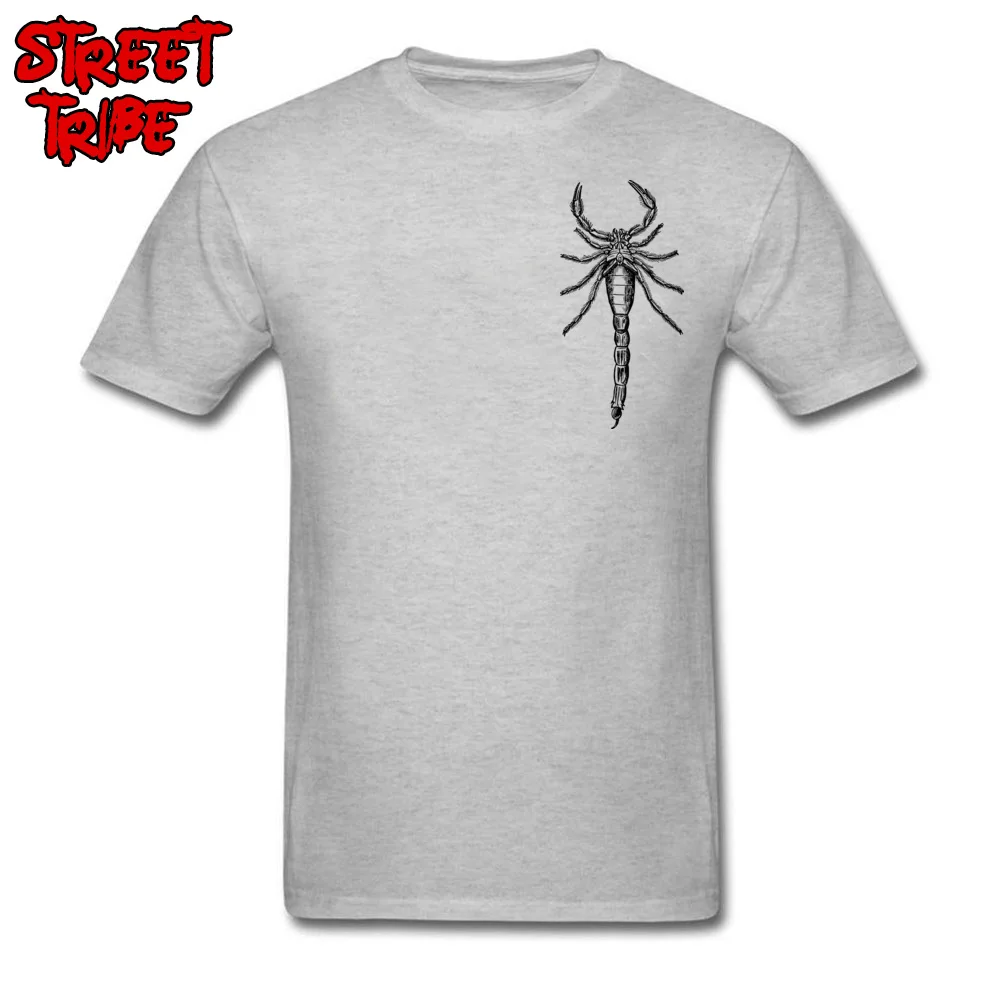 animal 2027901 T-shirts Normal Short Sleeve 2018 Round Collar Cotton Fabric Tops T Shirt Birthday Tshirts for Men Father Day animal 2027901 Chest grey