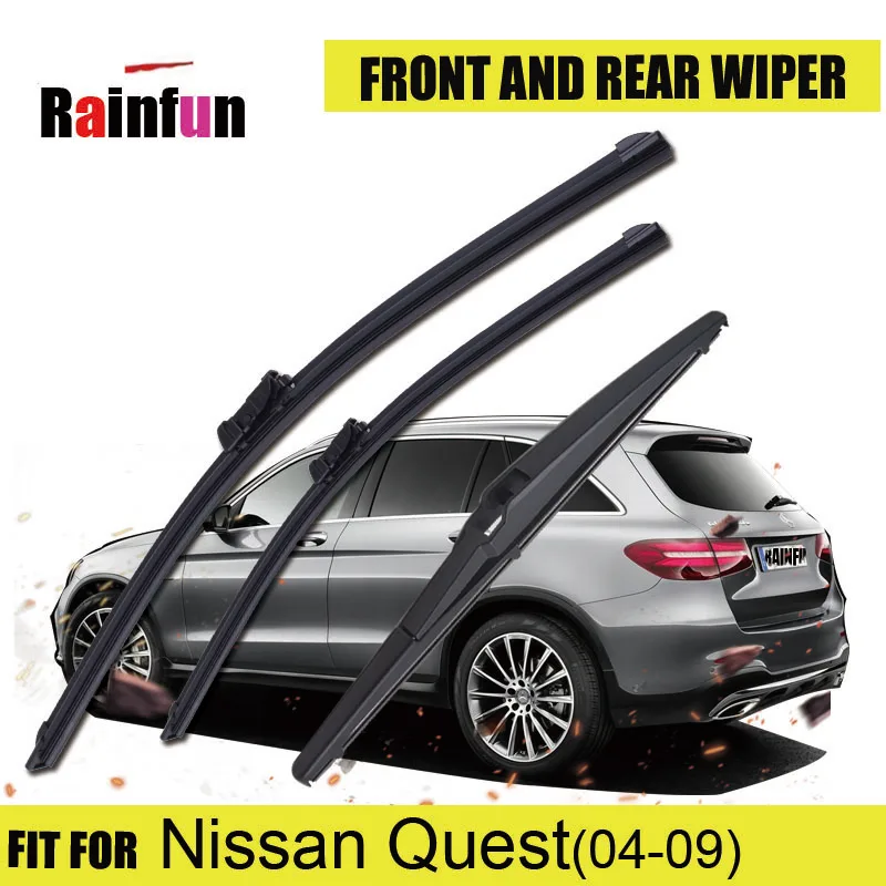 RAINFUN посвященный стеклоочистителя для Nissan Quest (04-09) U молния 28 + 18 передний