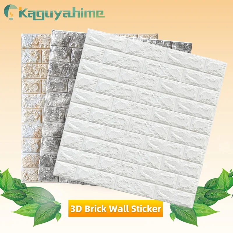 

Kaguyahime 3D Waterproof Wallpaper Brick DIY Self-Adhesive Stickers Decor Home Kitchen Sticker For Kids Room Marble Wallpaper