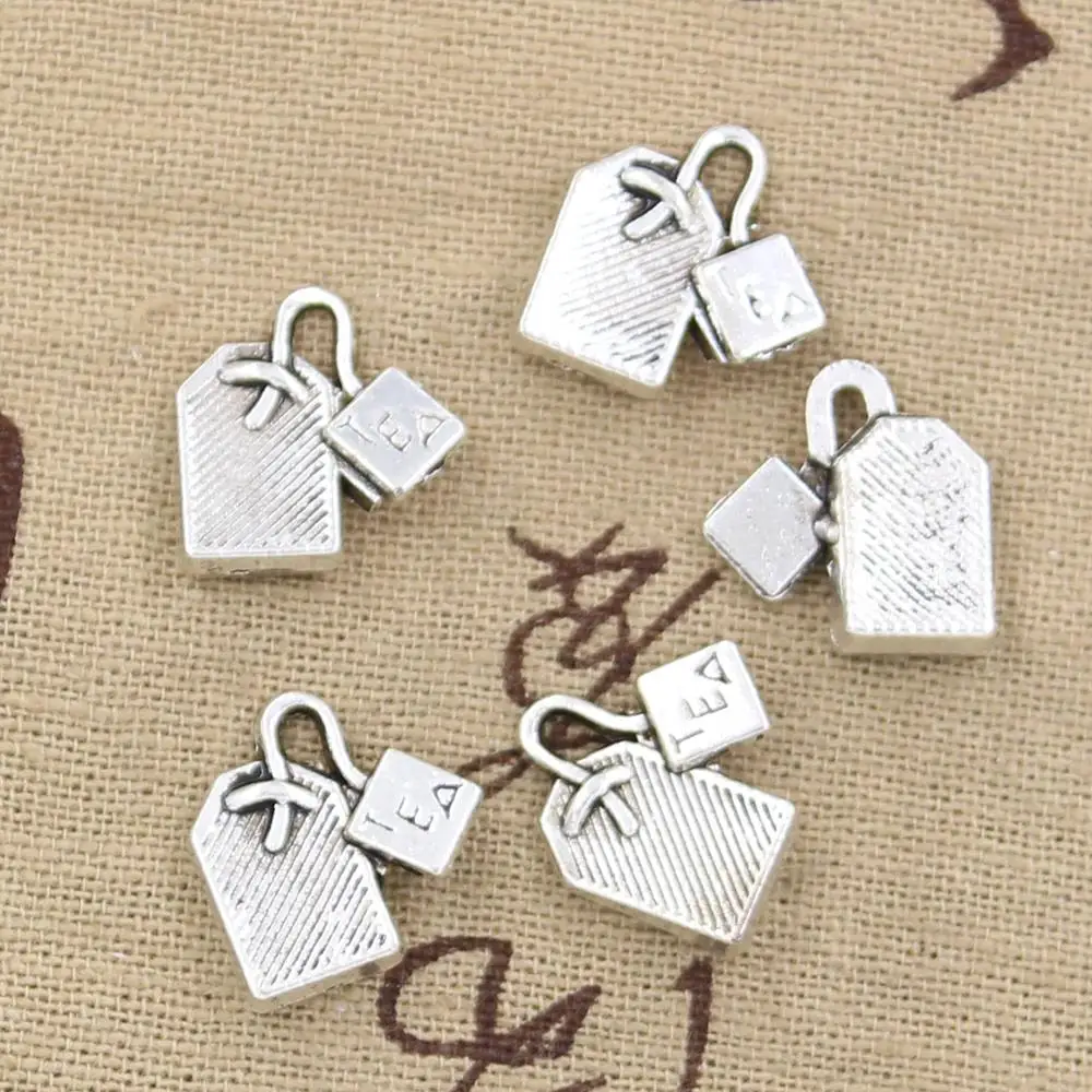 15 шт. подвески в виде чайного пакета х15 мм|charms jewelry making|making pendanttea charm |