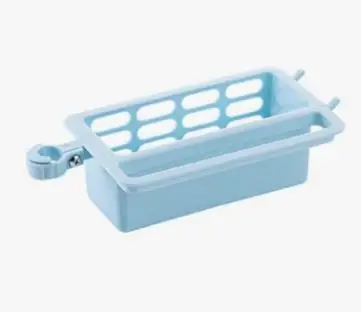 1 шт. кухонная раковина стойка для хранения губок вешалка для полотенец Держатель пластиковая тарелка дренаж для мыла щетка Органайзер аксессуары для ванной комнаты - Цвет: Синий