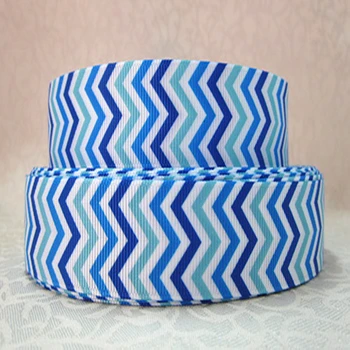

wm 10 yards lot 7/8inch 22mm 1118022 chevron printed grosgrain ribbon