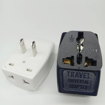 

10pcs extended 3 outlet socket splitter US USA AC Power Plug Home Travel Converter Adapter Adaptor Mexico USA Wall charger