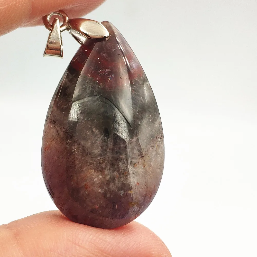 

Genuine Natural Auralite 23 Woman Gemstone Pendant From Canada 33x20x10mm Purple Red Healing Stone Drop Shipping AAAAA