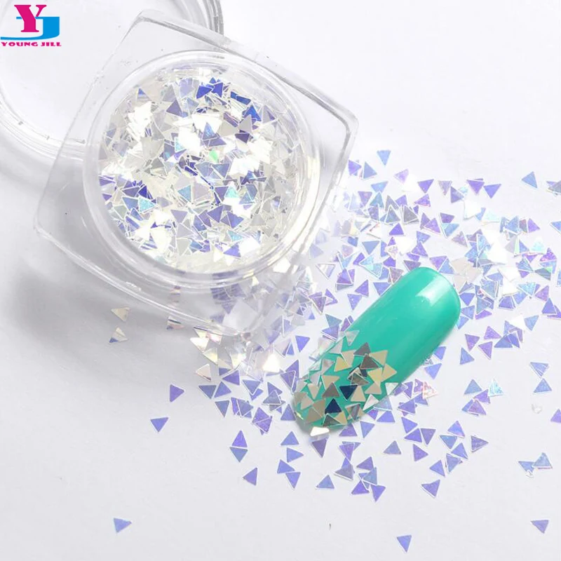 

New Design 1 Box Nail Art Decorations Acrylic Fashion Shiny Unha Sequins Glitter Powder 3D Nail Charms Sticker Manicure Supplies