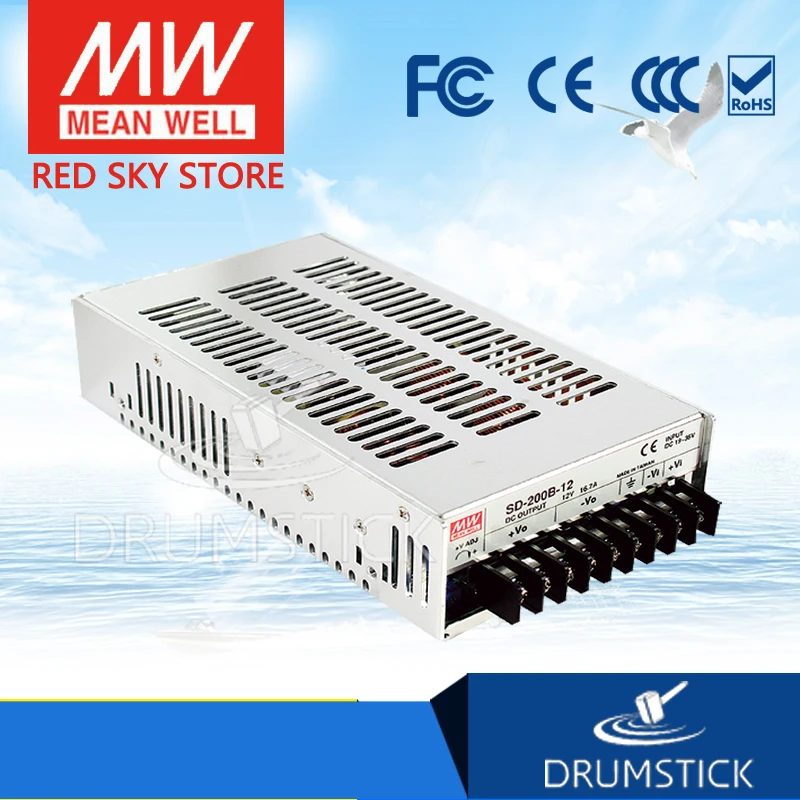 hot-selling MEAN WELL SD-200C-48 48V 4.2A meanwell SD-200 48V 201.6W Single Output DC-DC Converter [Real6]