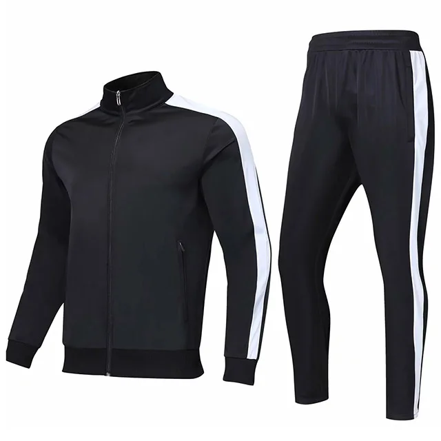 black Спортивная одежда для бега, новинка, мужская, детская, для футбола, для бега, спортивная одежда, тренировочный костюм, пустой, для футбола, комплект одежды для тренировок - Цвет: black